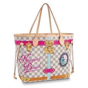 CALIFORNIA NEWPORT BC Louis Vuitton Summer Trunks Damier Azur NEVERFULL Bag Tote